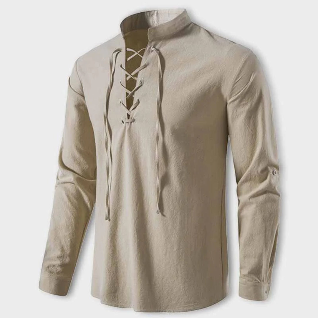 Men's lace-up Shirt