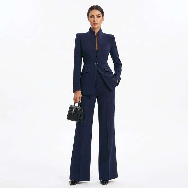 Blazer & Trouser Set | Structured Blazer, Flared Trousers 1