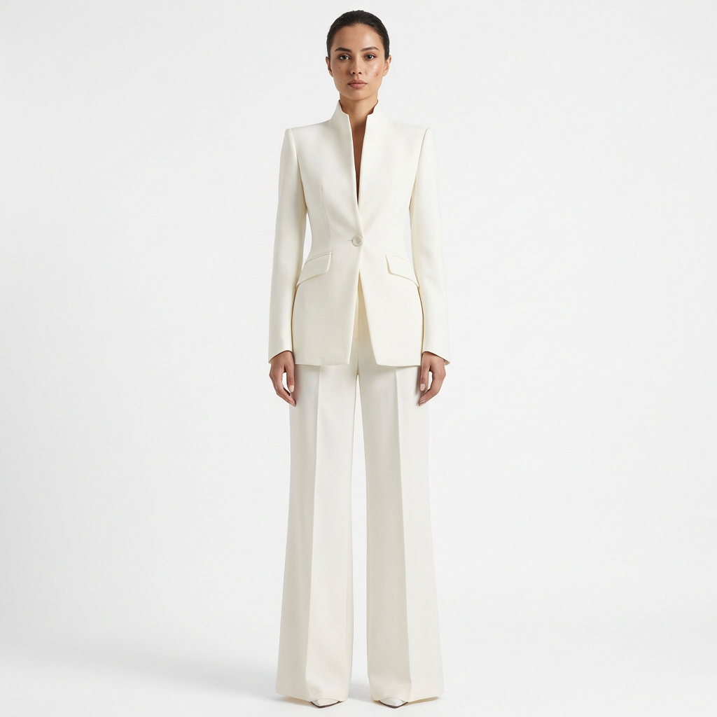 Blazer & Trouser Set | Structured Blazer, Flared Trousers 2