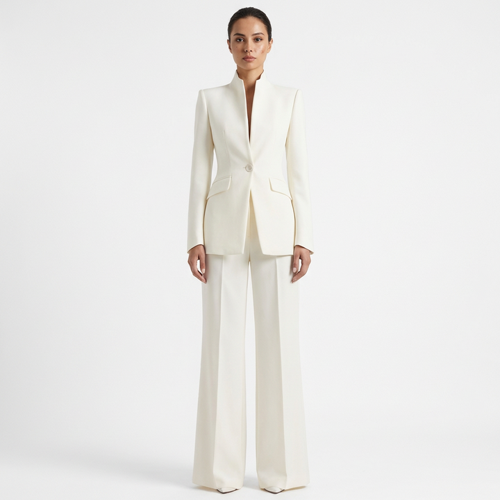 Blazer & Trouser Set | Structured Blazer, Flared Trousers 2
