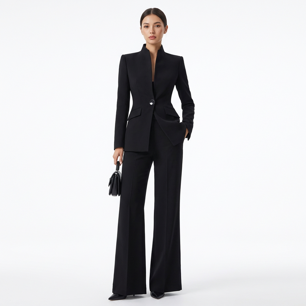 Blazer & Trouser Set | Structured Blazer, Flared Trousers 3