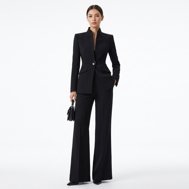 Blazer & Trouser Set | Structured Blazer, Flared Trousers 3