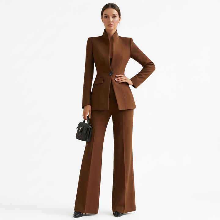 Blazer & Trouser Set | Structured Blazer, Flared Trousers 4