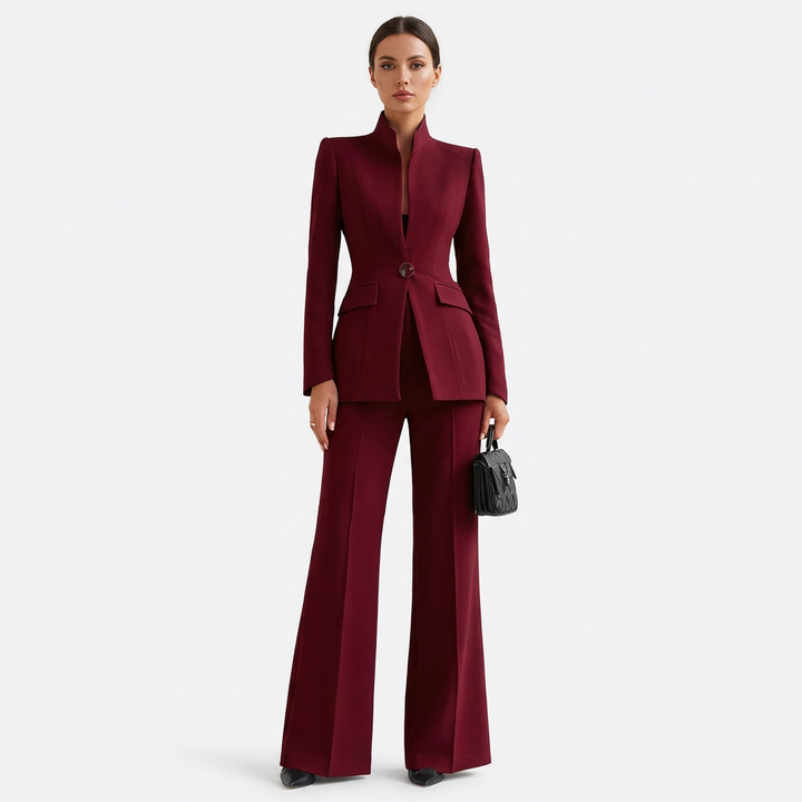Blazer & Trouser Set | Structured Blazer, Flared Trousers 5