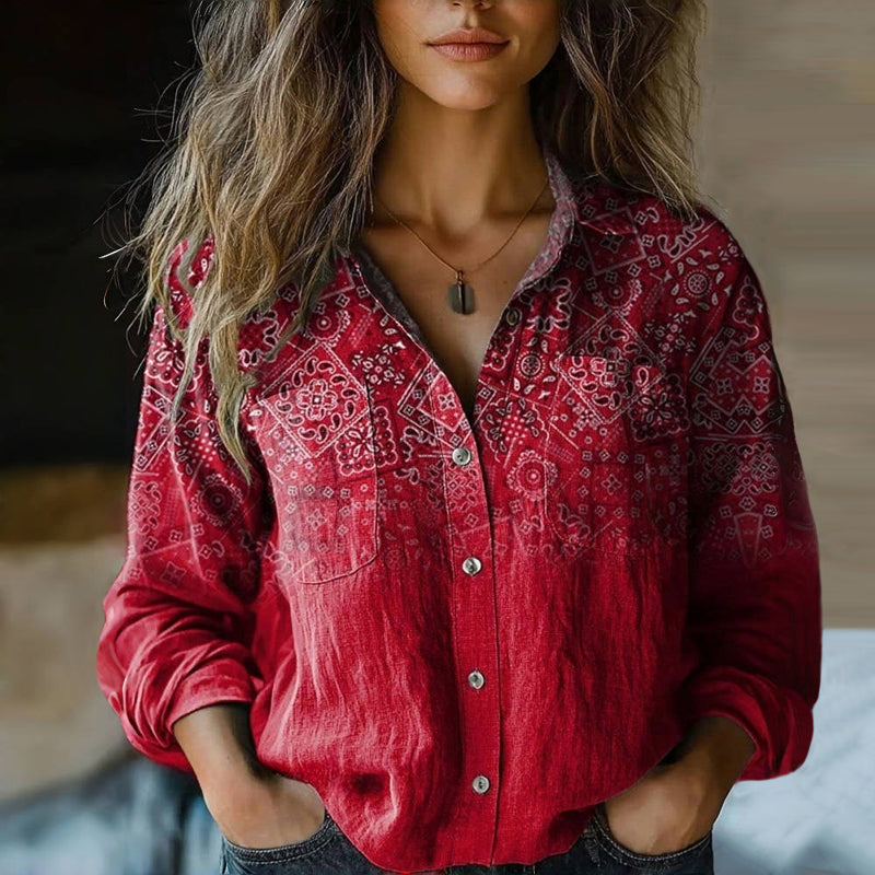 Blouse | Bohemian Pattern, Vintage-Inspired Design 0