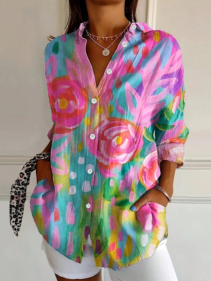 Blouse | Colorful Print, Airy Fit 0