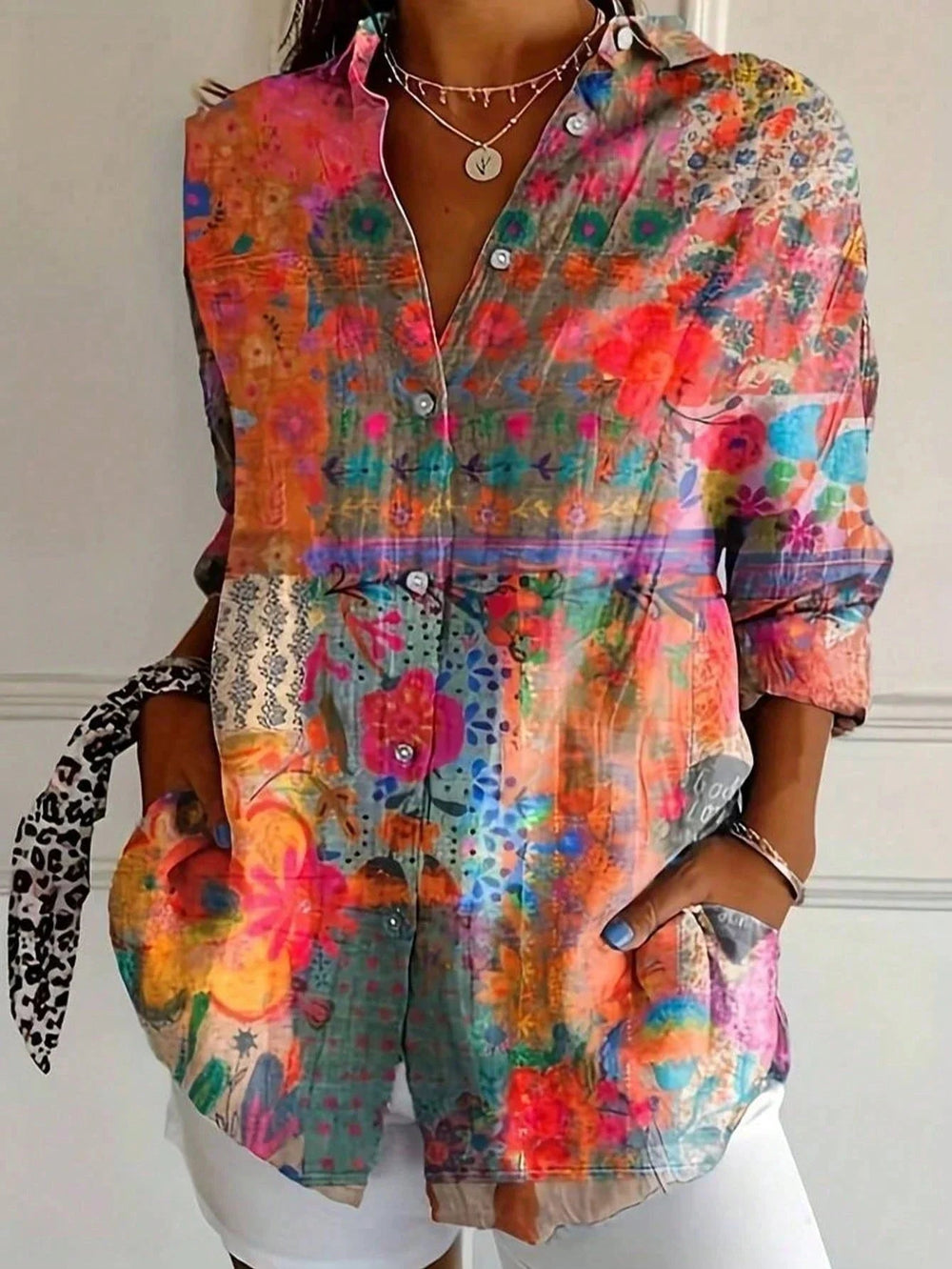 Blouse | Colorful Print, Airy Fit 1