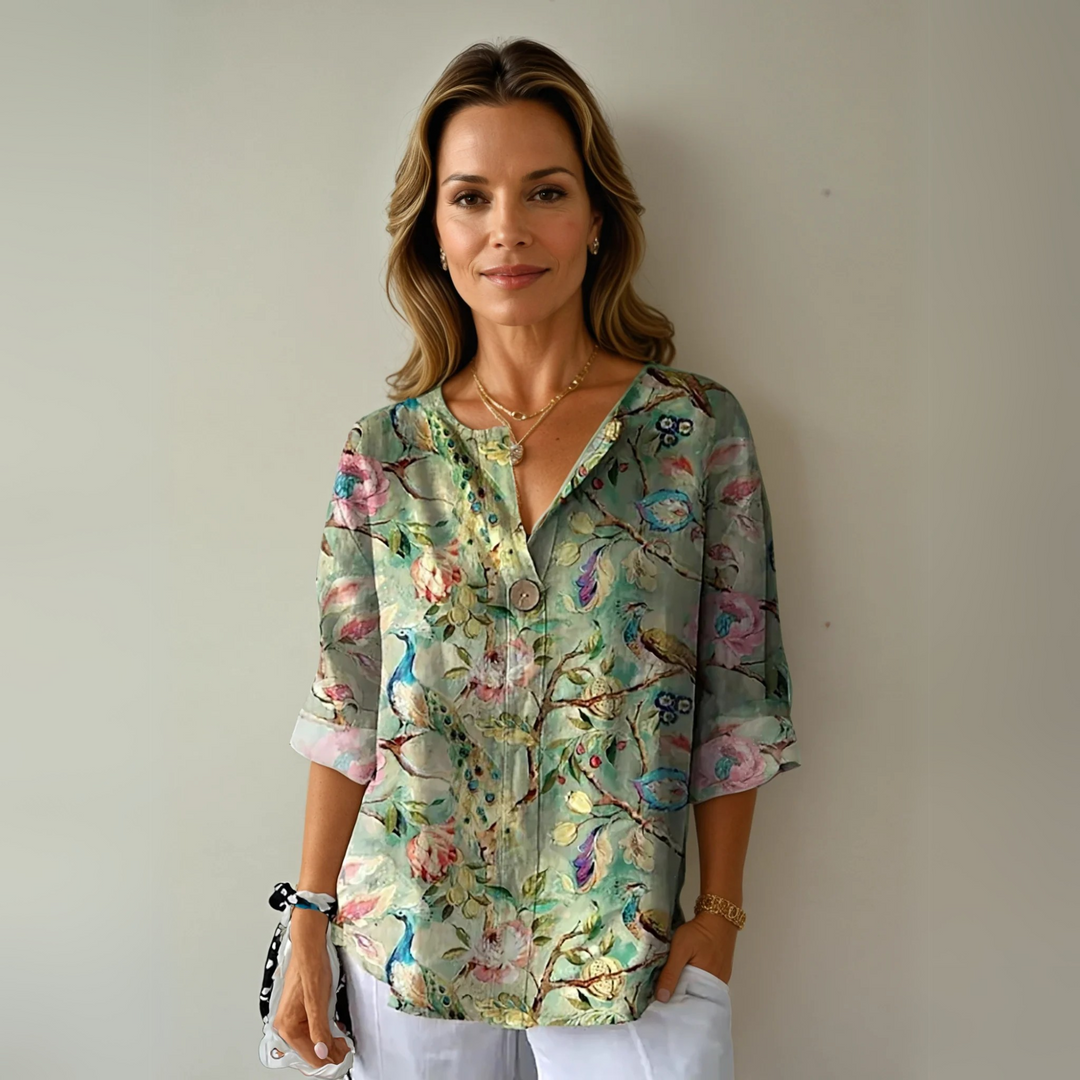 Blouse | Floral Print, Flattering Silhouette 2