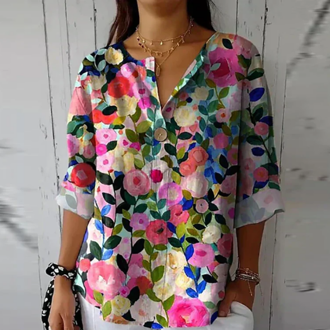 Blouse | Floral Print, Flattering Silhouette 5