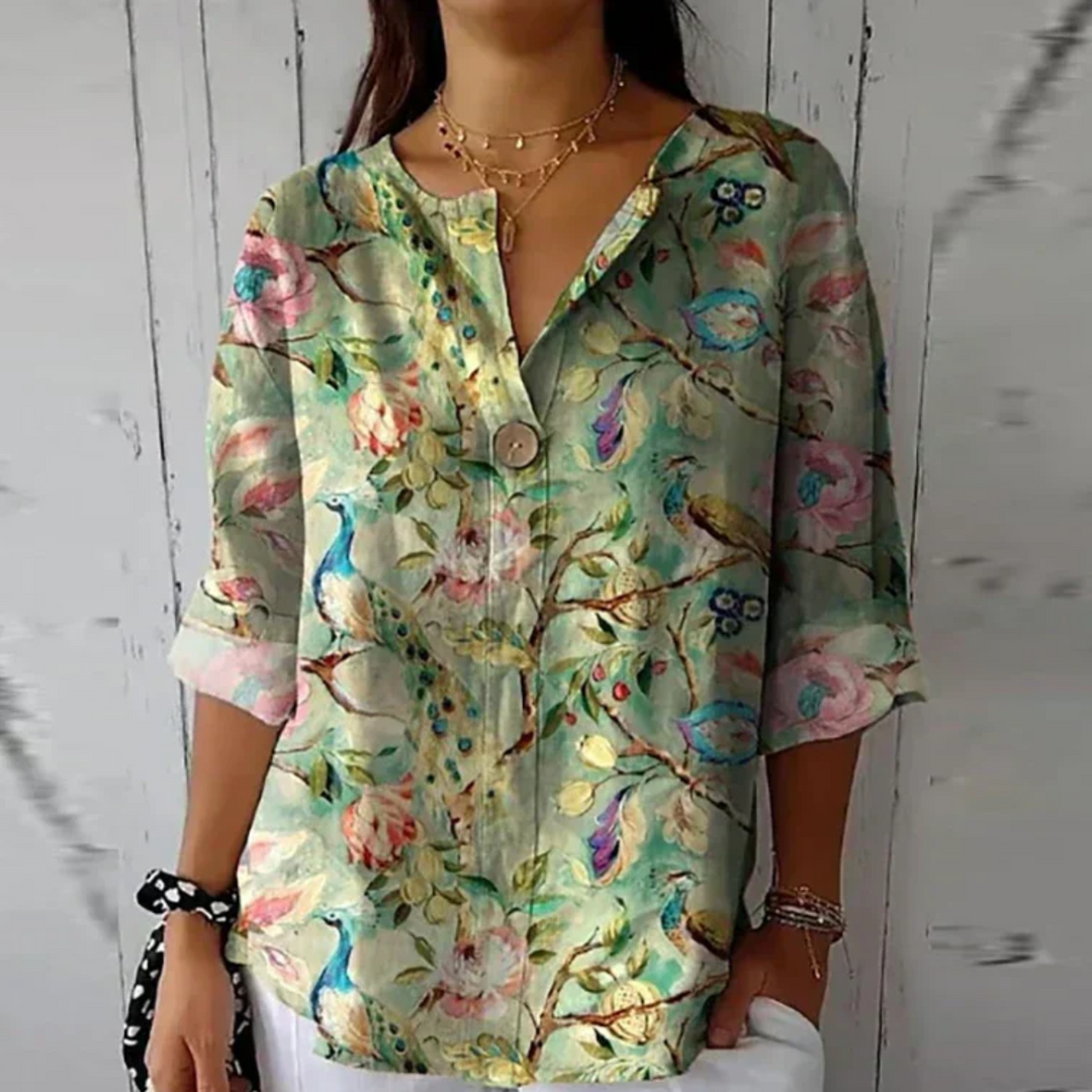 Blouse | Floral Print, Flattering Silhouette 6
