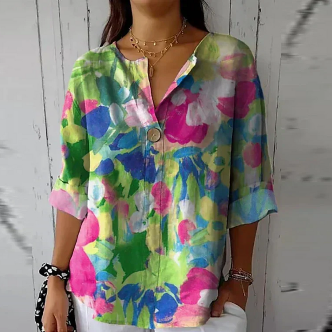 Blouse | Floral Print, Flattering Silhouette 7