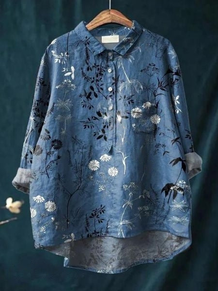 Blouse | Floral Print, Relaxed Fit Summer Top for Women 11