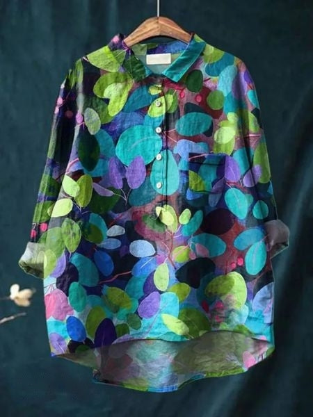 Blouse | Floral Print, Relaxed Fit Summer Top for Women 12