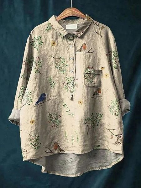 Blouse | Floral Print, Relaxed Fit Summer Top for Women 4