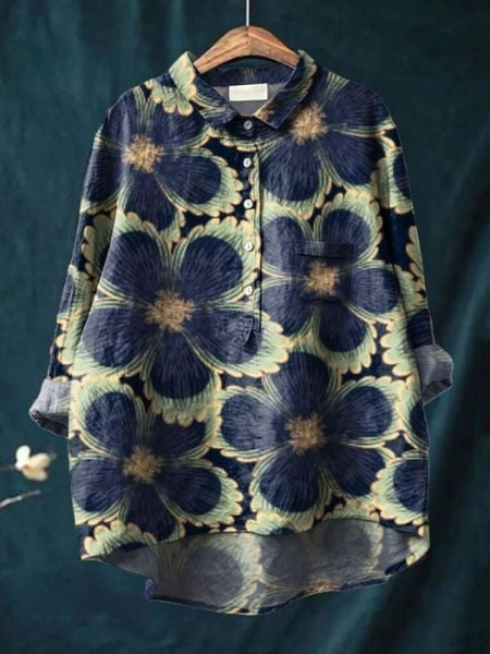Blouse | Floral Print, Relaxed Fit Summer Top for Women 6