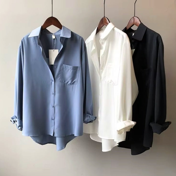 Blouse | Fluid Charmeuse Drape, Lightweight Design 1