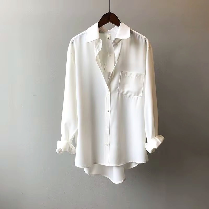 Blouse | Fluid Charmeuse Drape, Lightweight Design 3