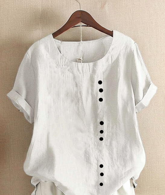 Blouse | Short Sleeves, Round Neckline 1