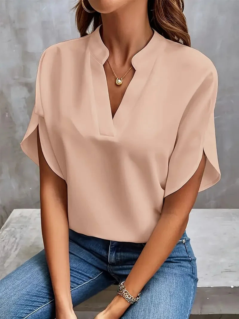 Blouse | Soft Flutter Sleeves, Airy Chiffon 0
