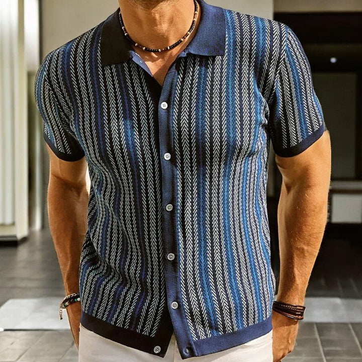 Button Down Shirt | Herringbone Pattern, Relaxed Fit 4