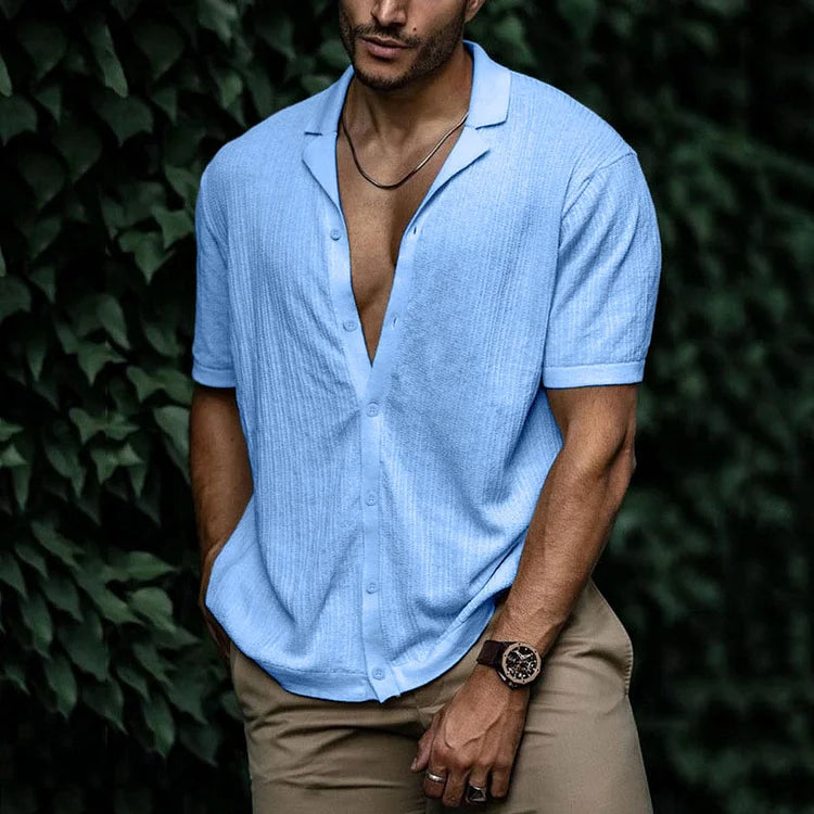 Button Shirt | Short Sleeve, Casual Design 1