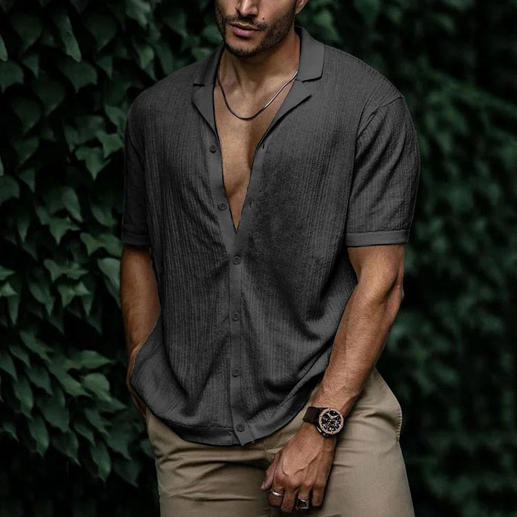 Button Shirt | Short Sleeve, Casual Design 12