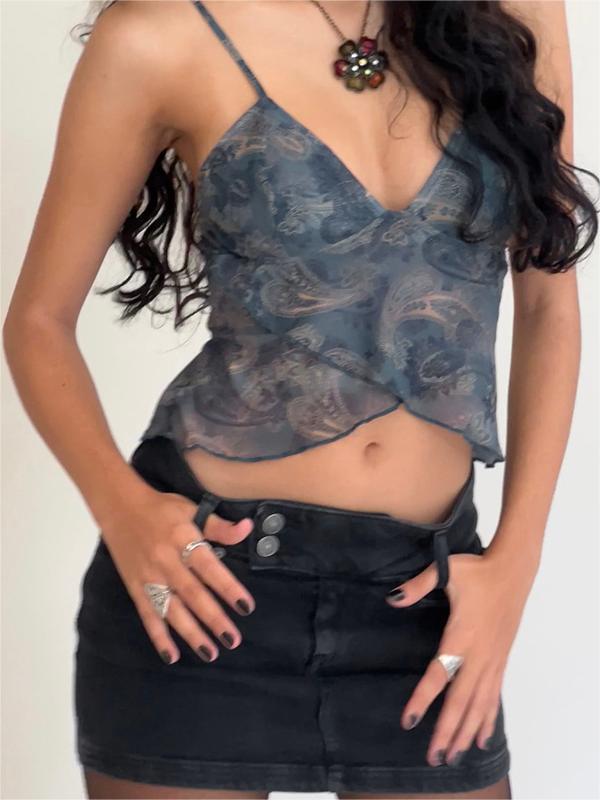 Cami Top | Crisscross Design, V-Neckline 8