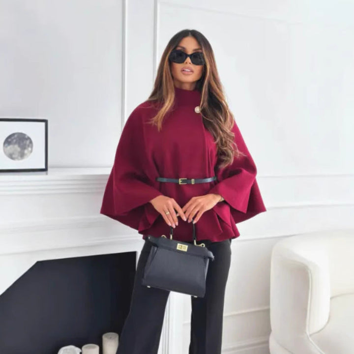 Cape | High Neck, Buttoned Front 0