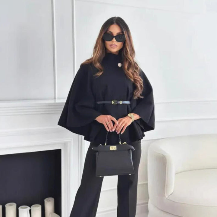 Cape | High Neck, Buttoned Front 3