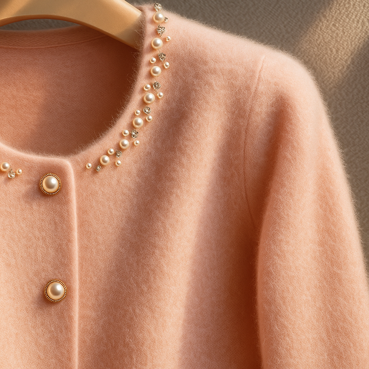 Cardigan | Fitted Silhouette, Fur-Lined Sleeves 5