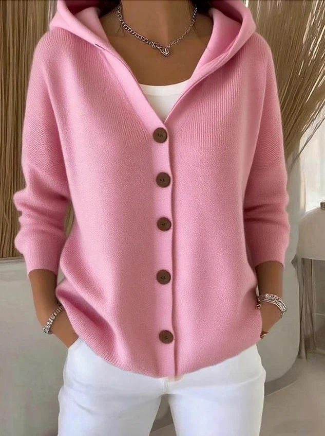 Cardigan | Long Sleeve, Hooded Neckline 0