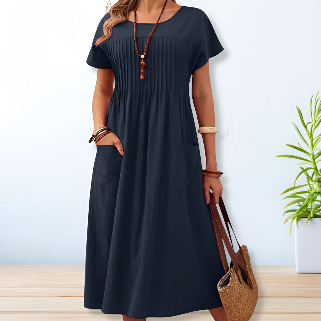 Casual Midi Dress | Relaxed Fit, Mid-Length 0