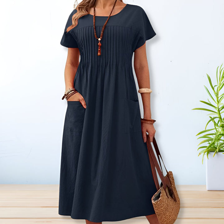 Casual Midi Dress | Relaxed Fit, Mid-Length 0