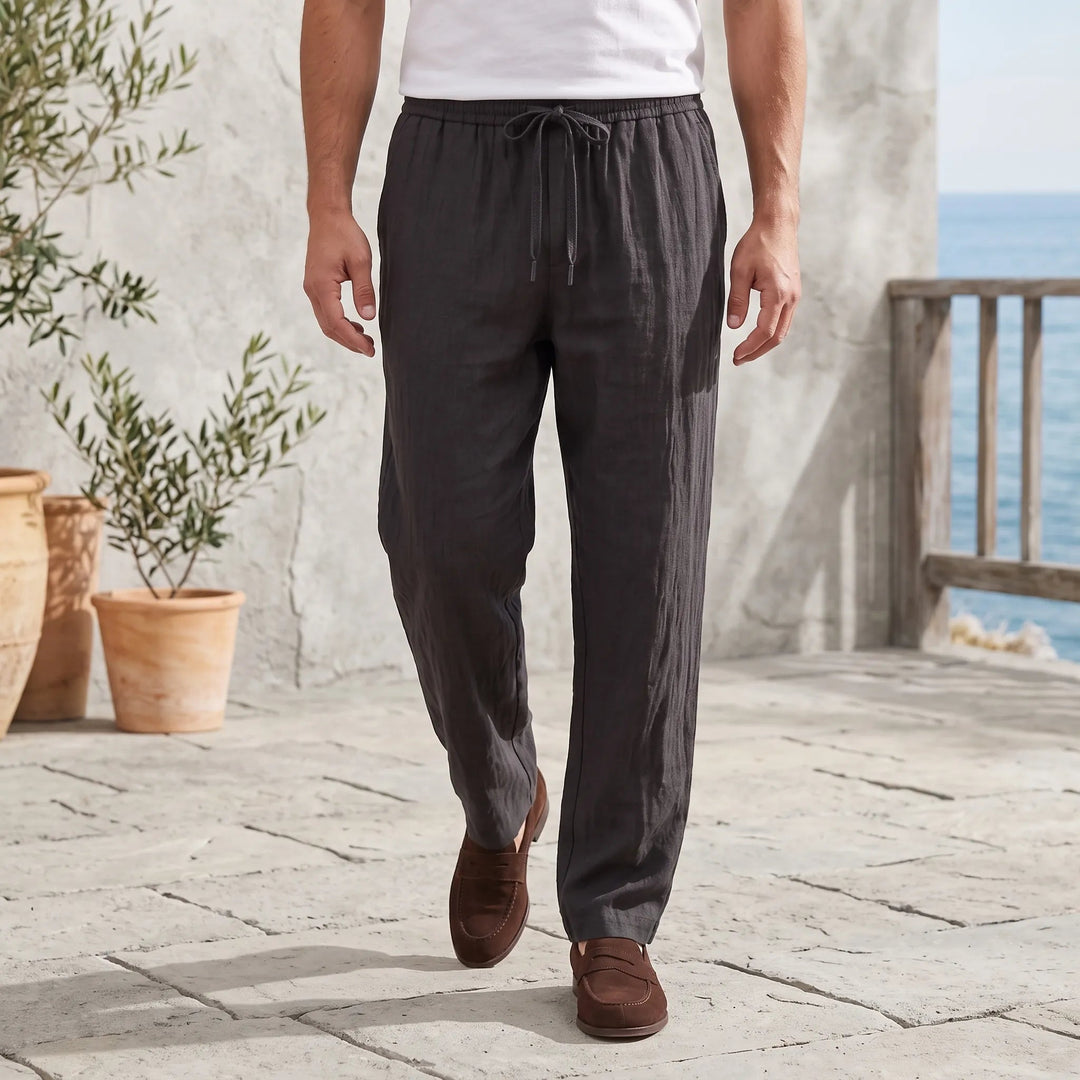 Casual Pants | Straight Leg, Elastic Waistband 1