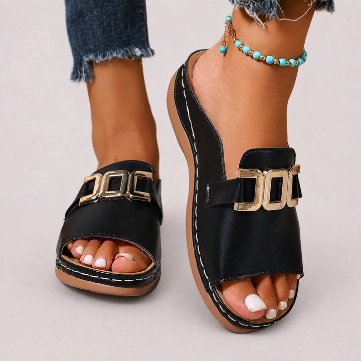 Women’s Orthopedic Wedge Sandals with Adjustable Fit