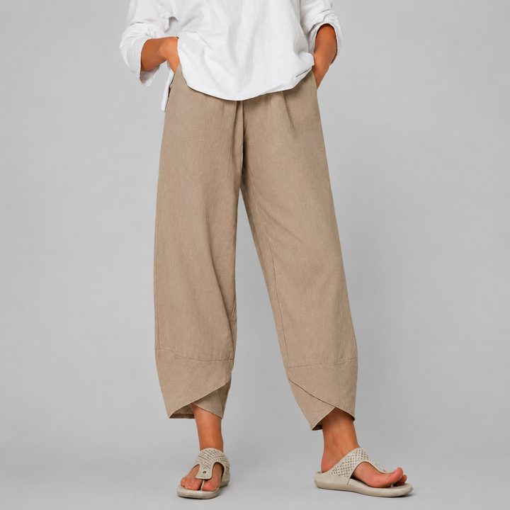 Women’s Tailored Fit Summer Pants with Breathable Fabric