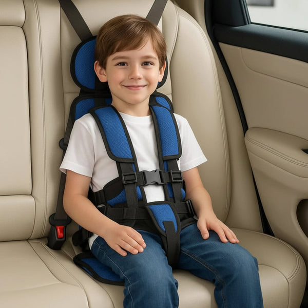 Child Car Seat | Portable Foldable Design, 5-Point Safety Harness 0