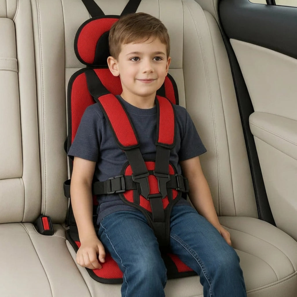 Child Car Seat | Portable Foldable Design, 5-Point Safety Harness 10
