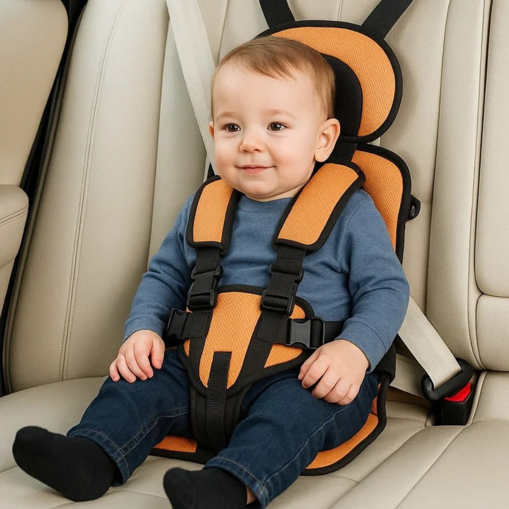 Child Car Seat | Portable Foldable Design, 5-Point Safety Harness 7