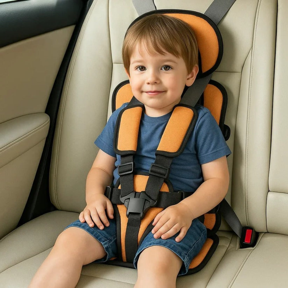 Child Car Seat | Portable Foldable Design, 5-Point Safety Harness 9