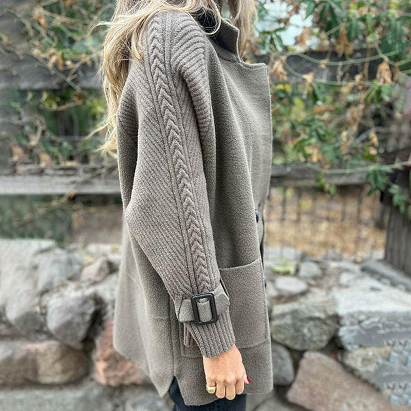 Coat | Double Breasted Closure, Structured Lapel 3