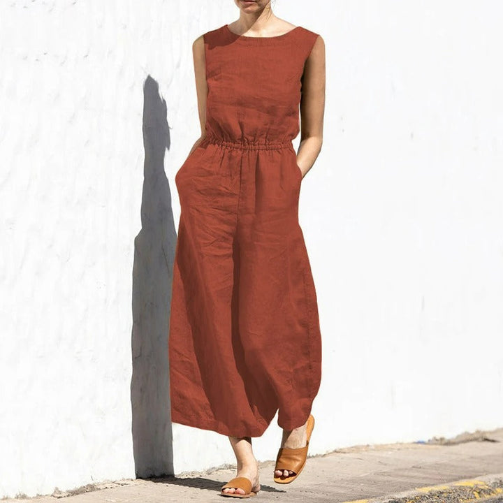 Crew Neck Everyday Jumpsuit for Women