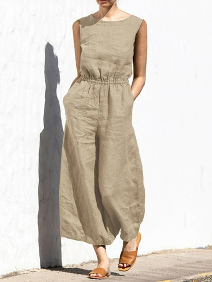 Crew Neck Everyday Jumpsuit for Women