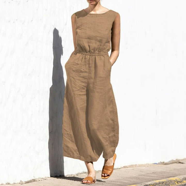Crew Neck Everyday Jumpsuit for Women