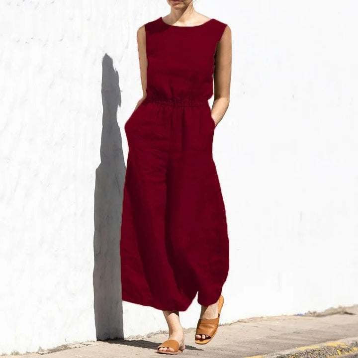 Crew Neck Everyday Jumpsuit for Women