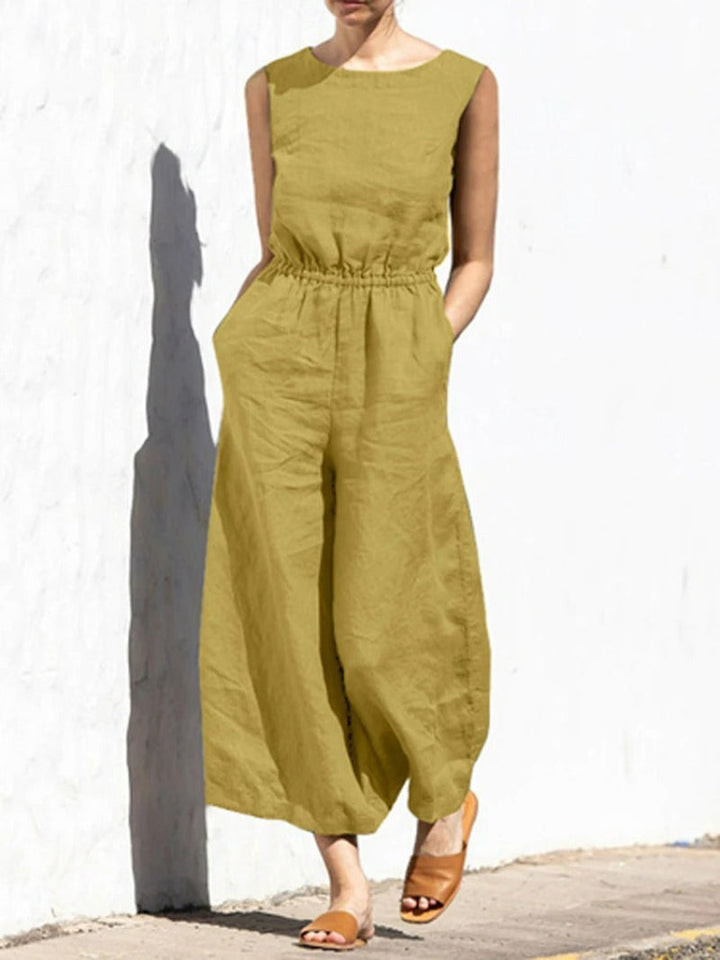 Crew Neck Everyday Jumpsuit for Women