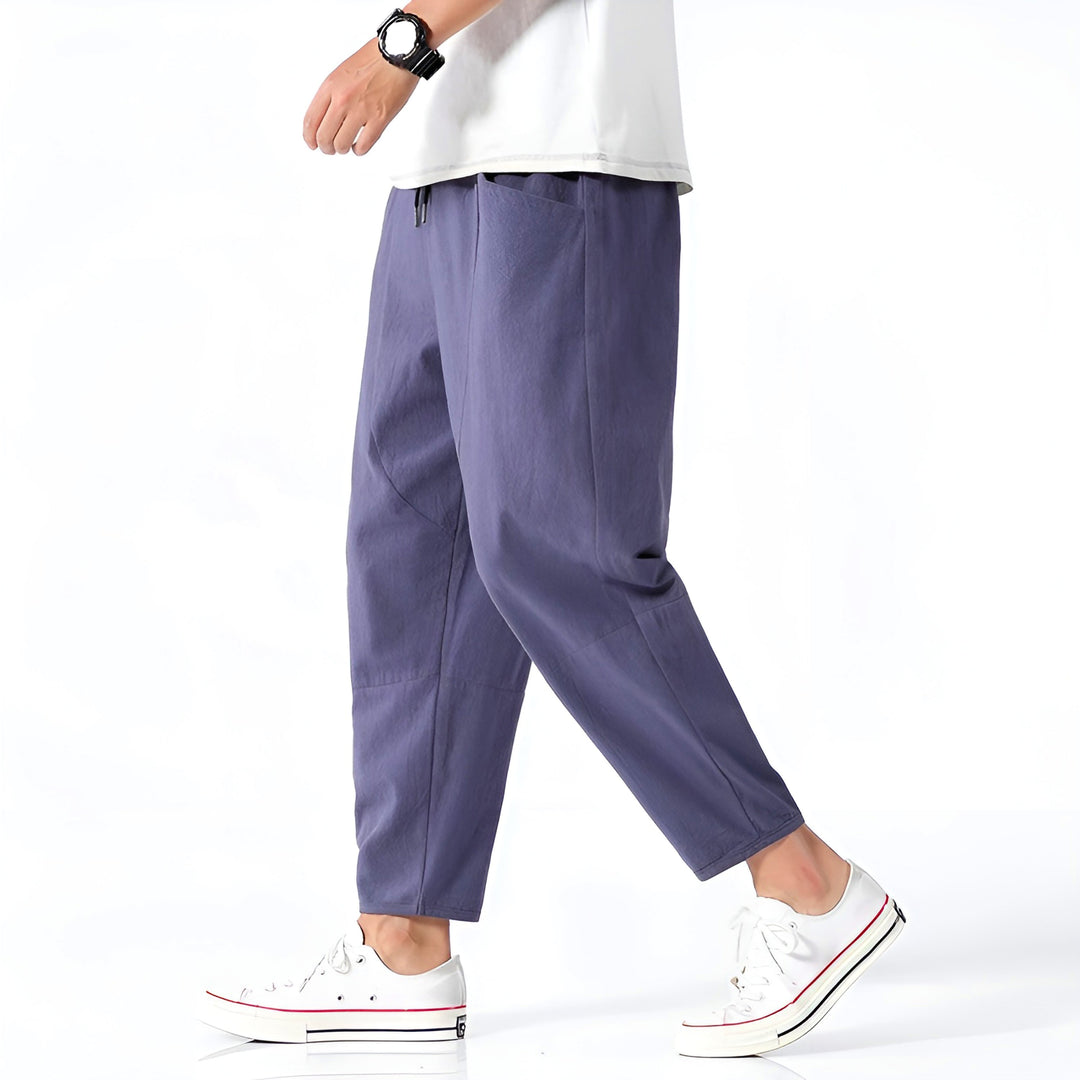 Cropped Pants | Relaxed Fit, Adjustable Drawstring Waist 0
