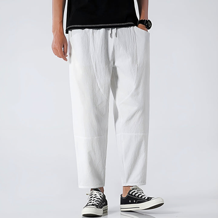 Cropped Pants | Relaxed Fit, Adjustable Drawstring Waist 10