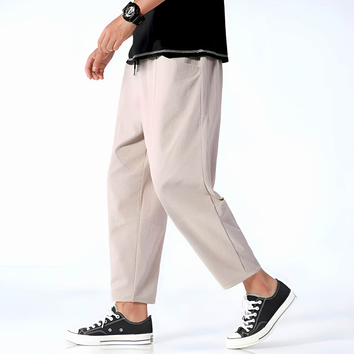 Cropped Pants | Relaxed Fit, Adjustable Drawstring Waist 5