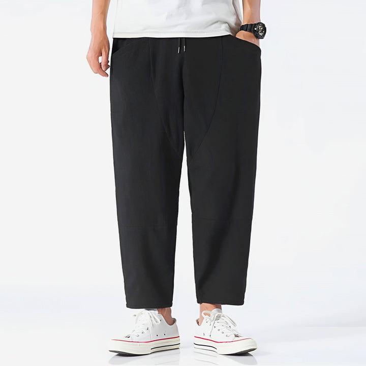 Cropped Pants | Relaxed Fit, Adjustable Drawstring Waist 6